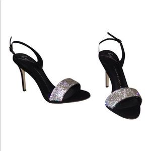 GIUSEPPE ZANOTTI SOPHIE COLINE 100 CRYSTAL SANDALS